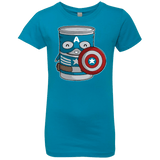 T-Shirts Turquoise / YXS CapTin America Girls Premium T-Shirt
