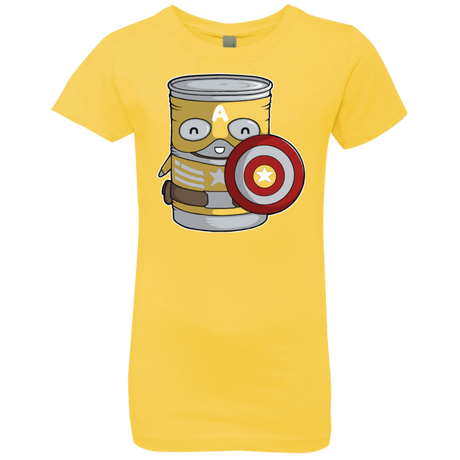 T-Shirts Vibrant Yellow / YXS CapTin America Girls Premium T-Shirt