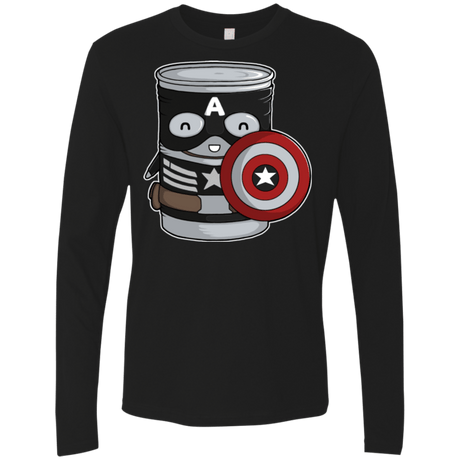 T-Shirts Black / Small CapTin America Men's Premium Long Sleeve