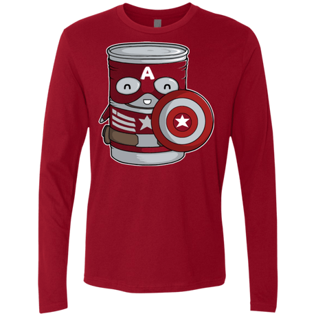 T-Shirts Cardinal / Small CapTin America Men's Premium Long Sleeve