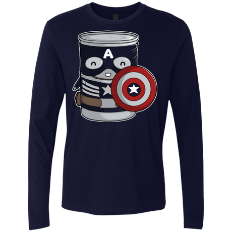 T-Shirts Midnight Navy / Small CapTin America Men's Premium Long Sleeve