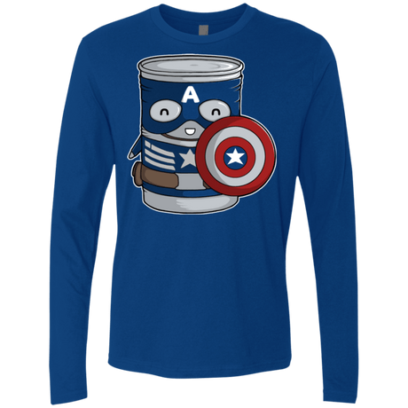 T-Shirts Royal / Small CapTin America Men's Premium Long Sleeve