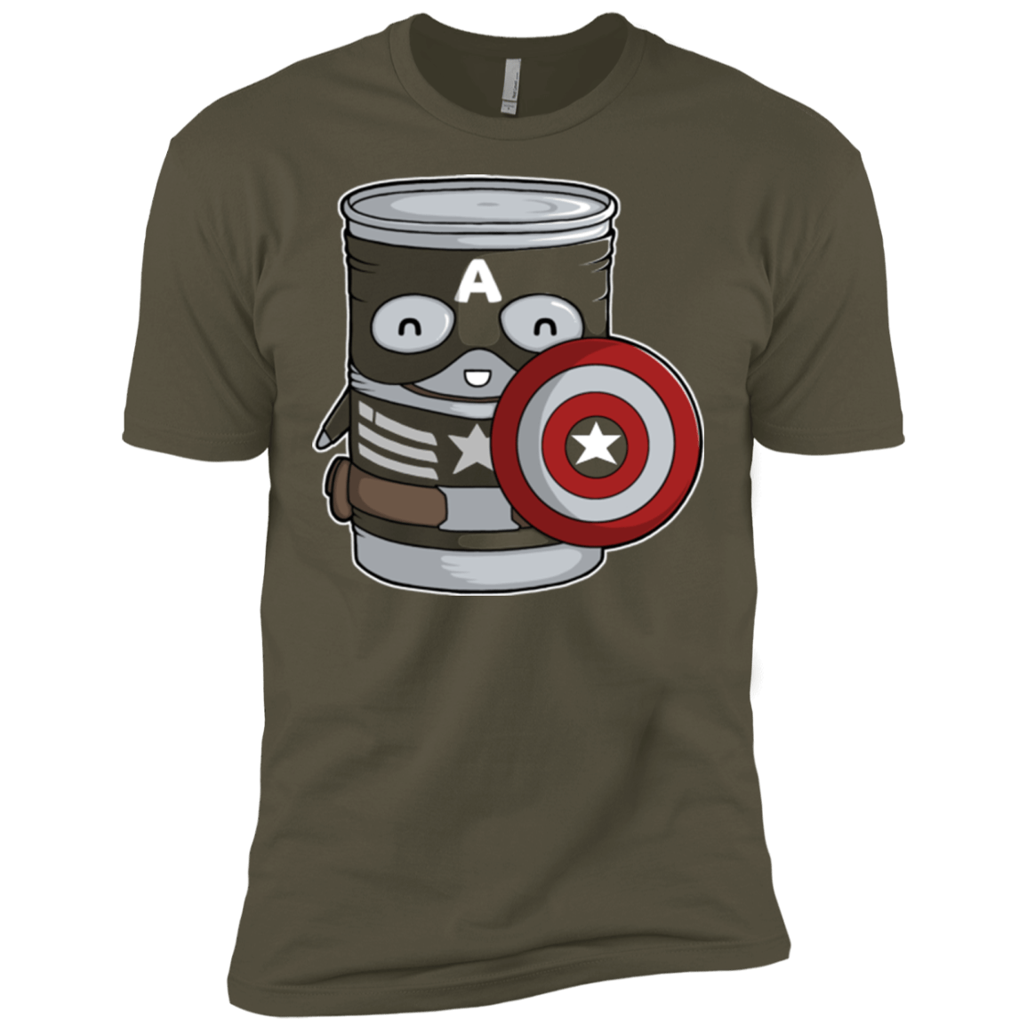 T-Shirts Military Green / X-Small CapTin America Men's Premium T-Shirt