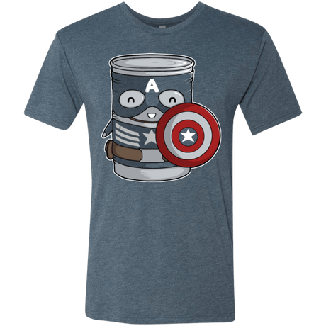 T-Shirts Indigo / Small CapTin America Men's Triblend T-Shirt