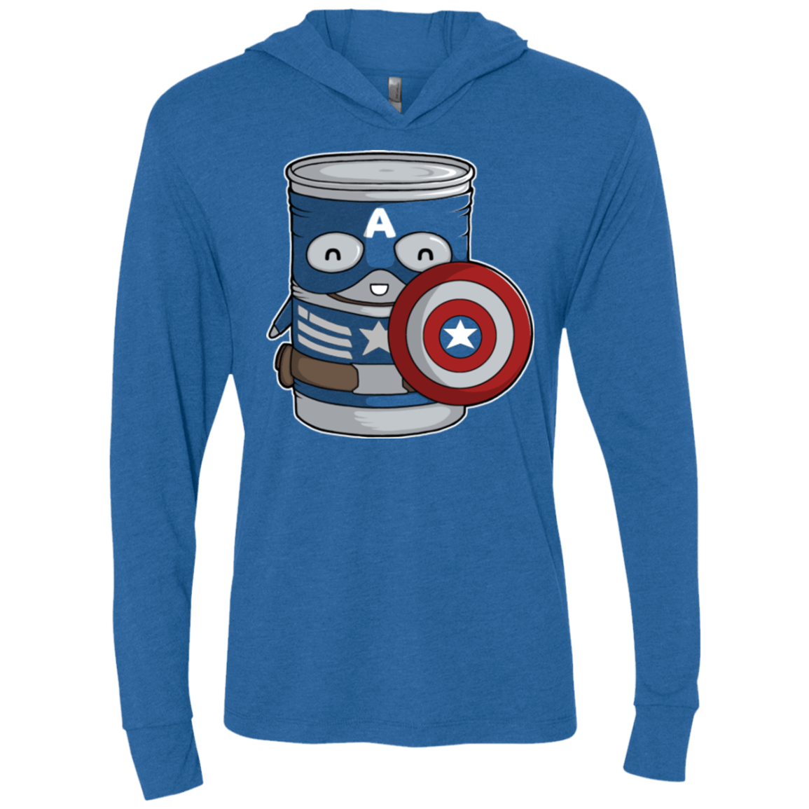 T-Shirts Vintage Royal / X-Small CapTin America Triblend Long Sleeve Hoodie Tee