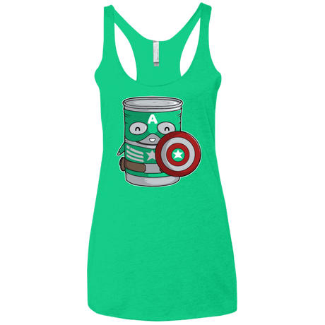 T-Shirts Envy / X-Small CapTin America Women's Triblend Racerback Tank