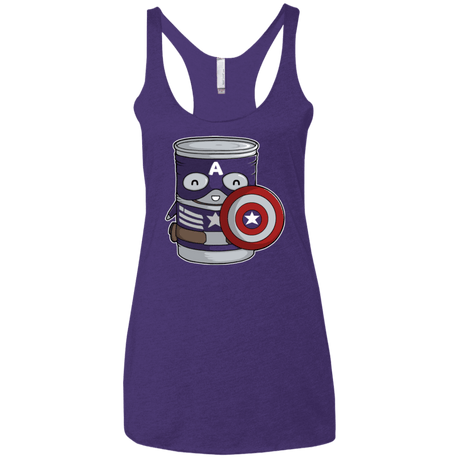 T-Shirts Purple / X-Small CapTin America Women's Triblend Racerback Tank