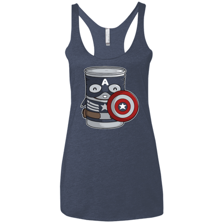 T-Shirts Vintage Navy / X-Small CapTin America Women's Triblend Racerback Tank