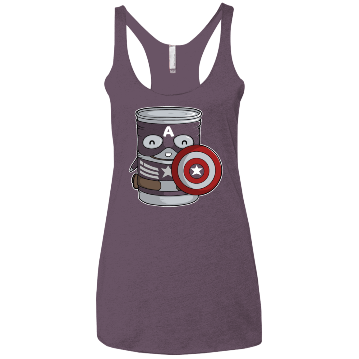 T-Shirts Vintage Purple / X-Small CapTin America Women's Triblend Racerback Tank