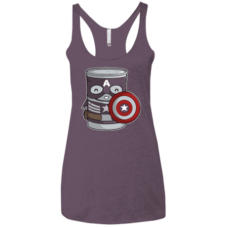 T-Shirts Vintage Purple / X-Small CapTin America Women's Triblend Racerback Tank