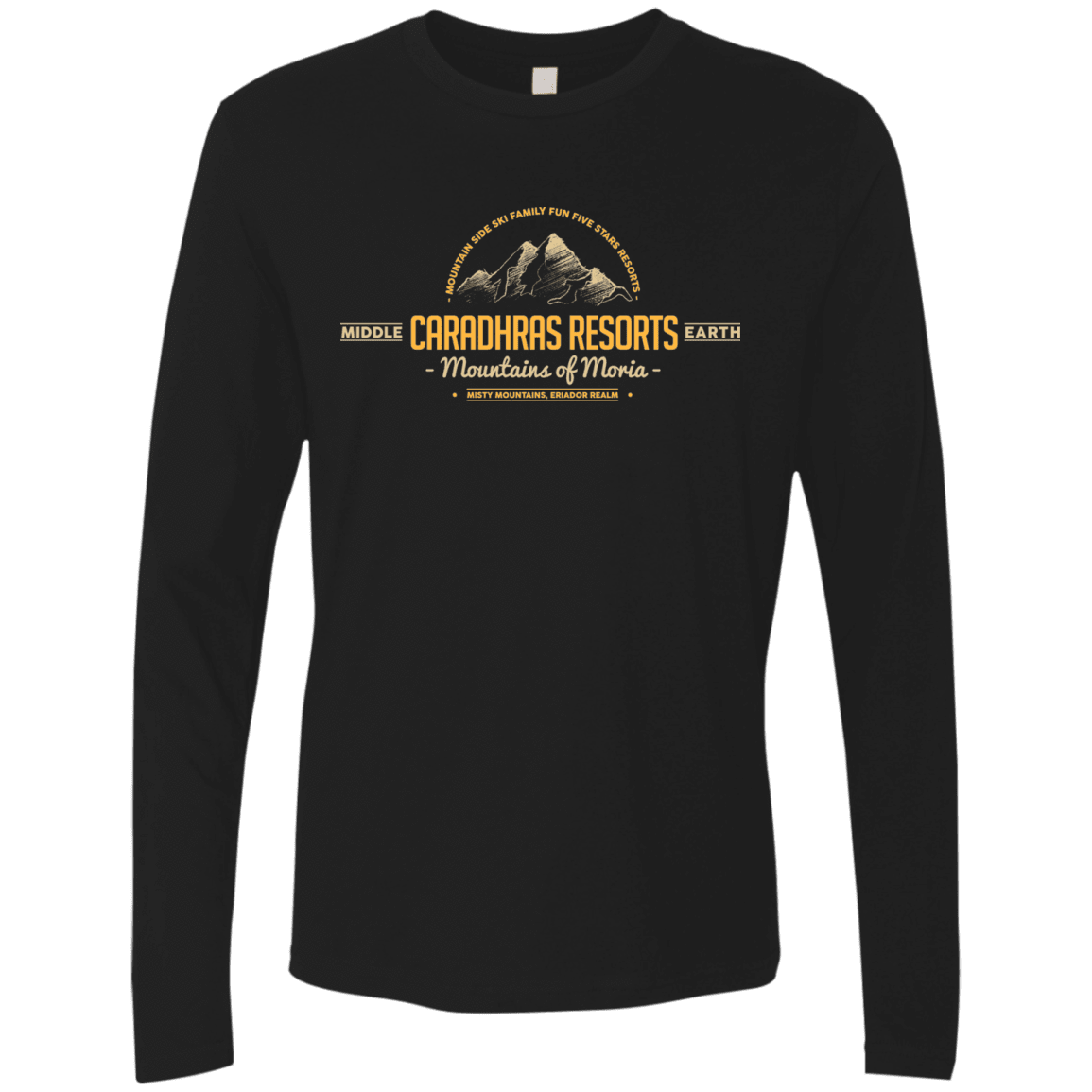 T-Shirts Black / Small Caradhras Resorts Men's Premium Long Sleeve