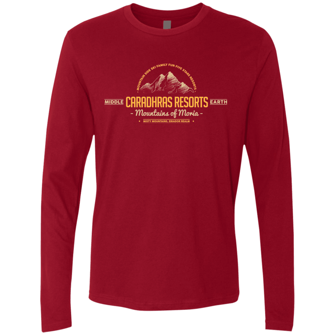 T-Shirts Cardinal / Small Caradhras Resorts Men's Premium Long Sleeve