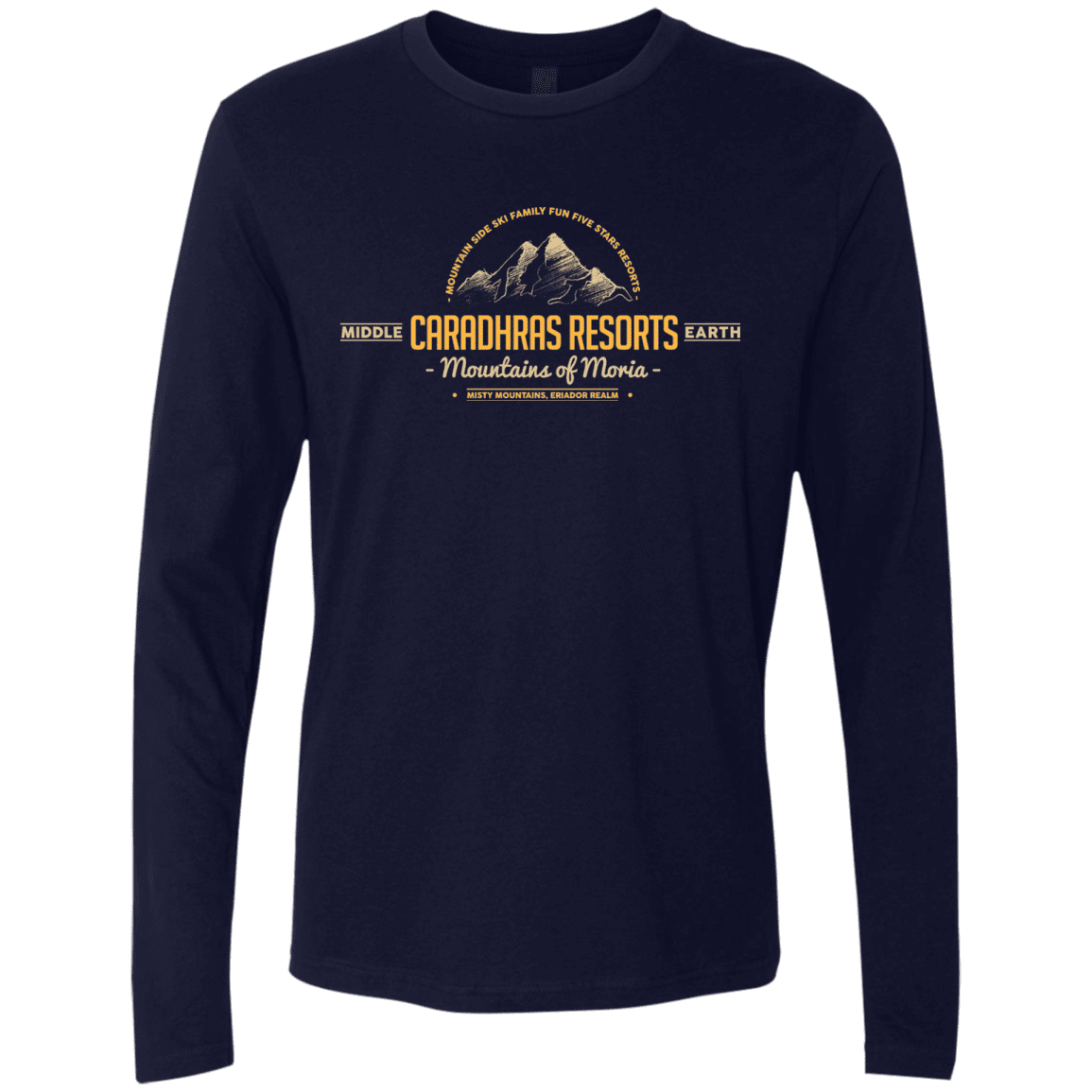 T-Shirts Midnight Navy / Small Caradhras Resorts Men's Premium Long Sleeve