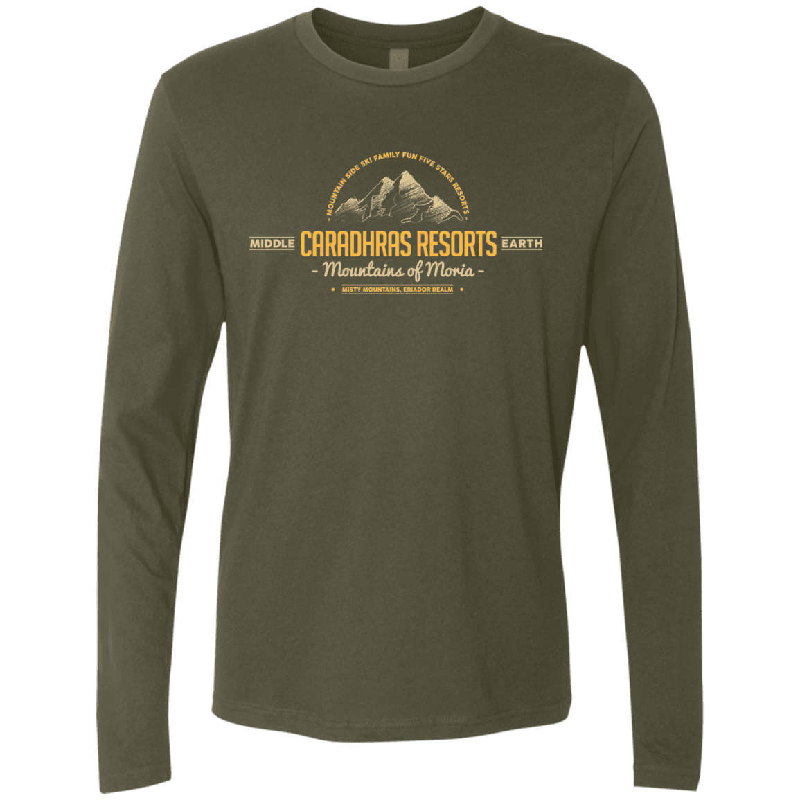 T-Shirts Military Green / Small Caradhras Resorts Men's Premium Long Sleeve