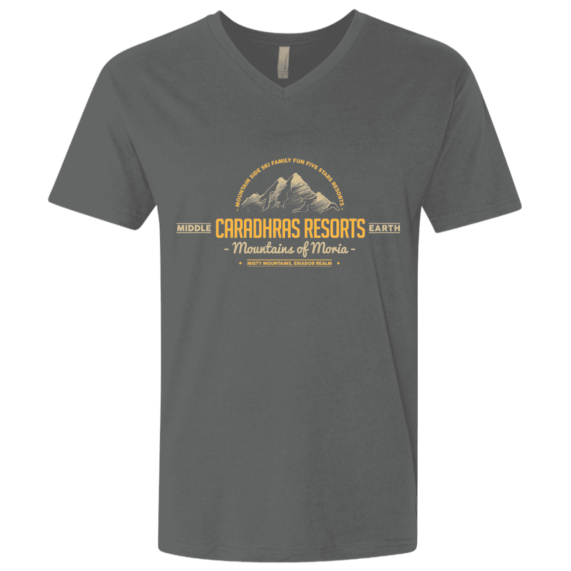 T-Shirts Heavy Metal / X-Small Caradhras Resorts Men's Premium V-Neck