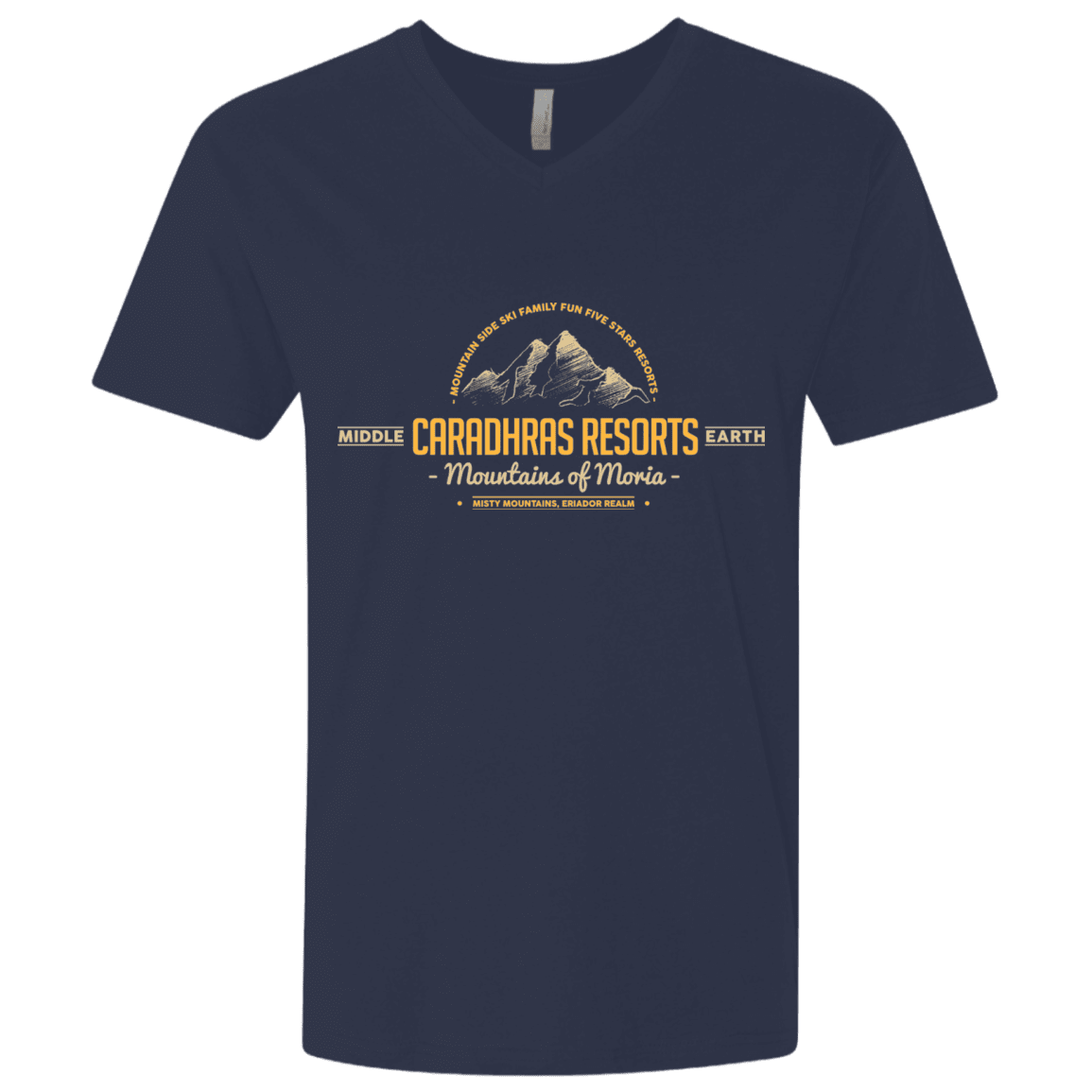 T-Shirts Midnight Navy / X-Small Caradhras Resorts Men's Premium V-Neck