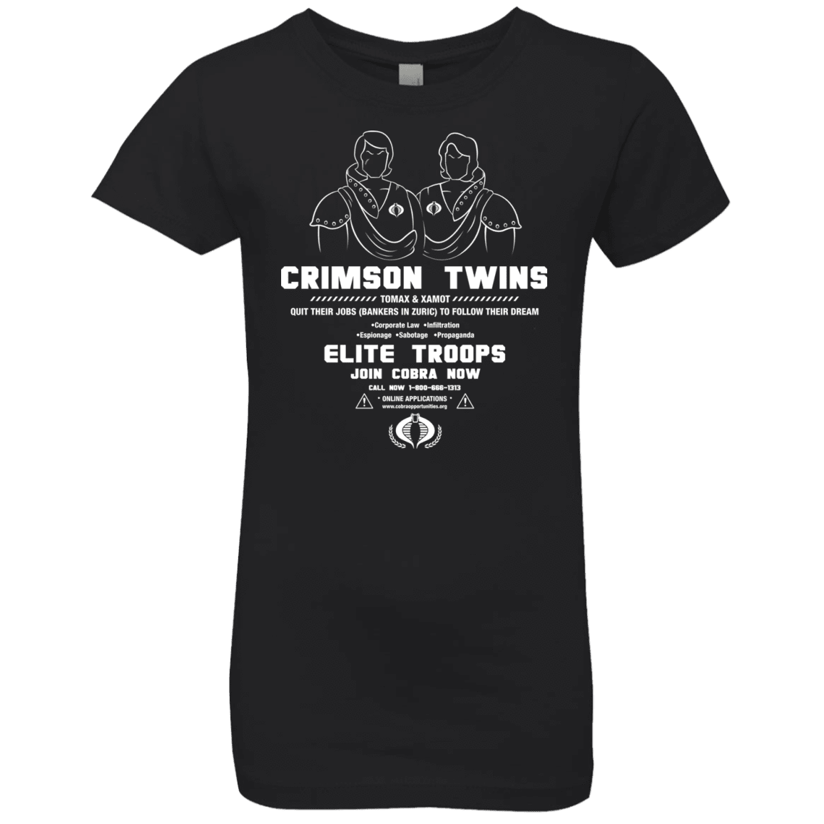 T-Shirts Black / YXS Career Opportunities Girls Premium T-Shirt