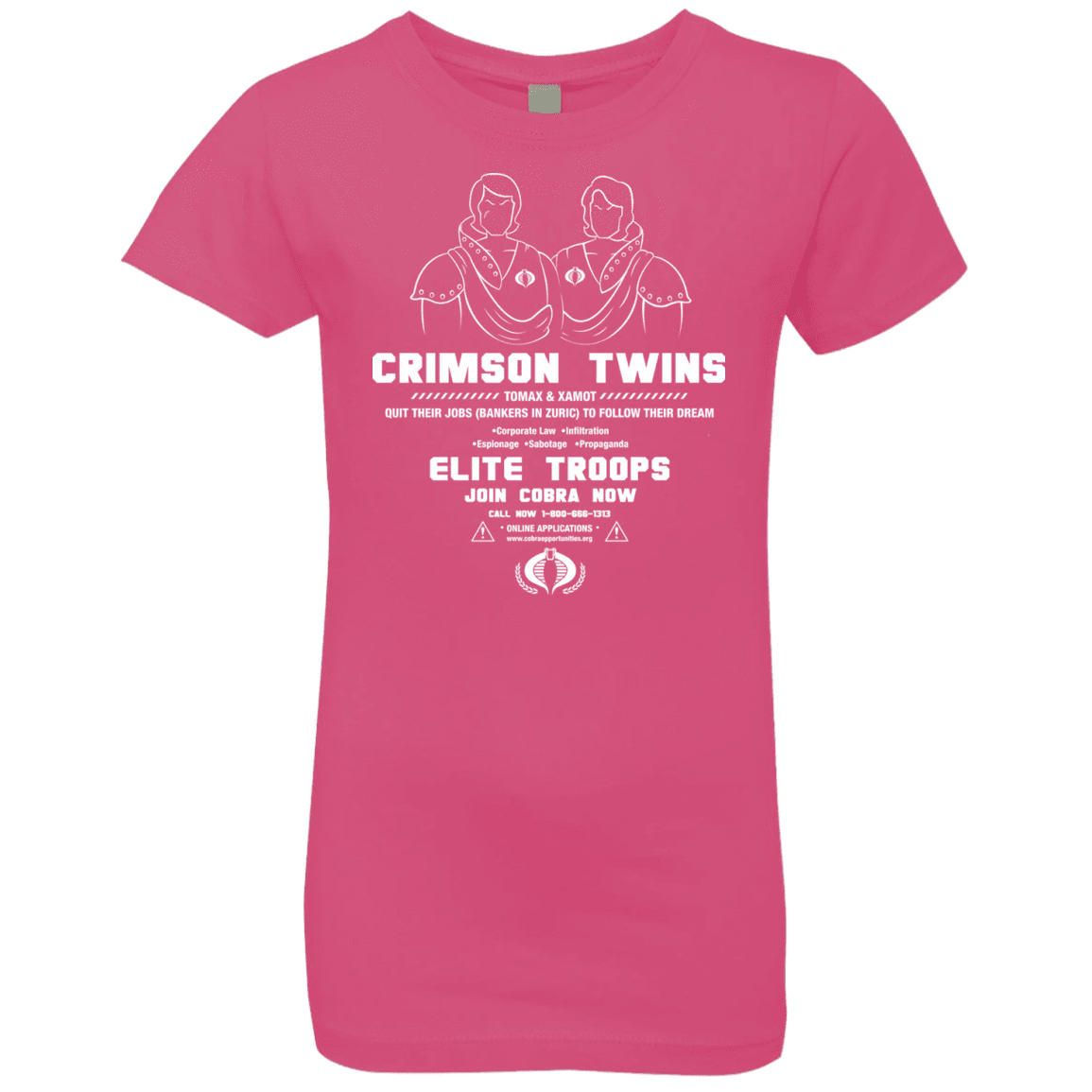 T-Shirts Hot Pink / YXS Career Opportunities Girls Premium T-Shirt
