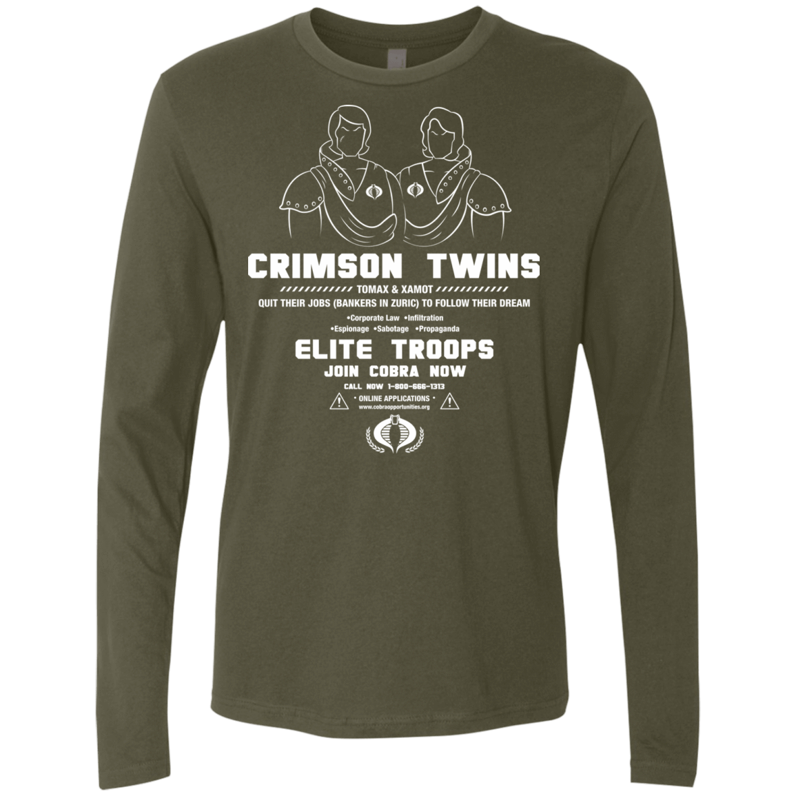 T-Shirts Military Green / S Career Opportunities Men's Premium Long Sleeve