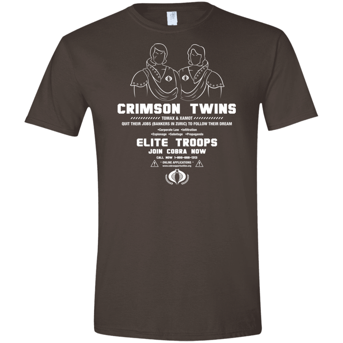 T-Shirts Dark Chocolate / S Career Opportunities Men's Semi-Fitted Softstyle