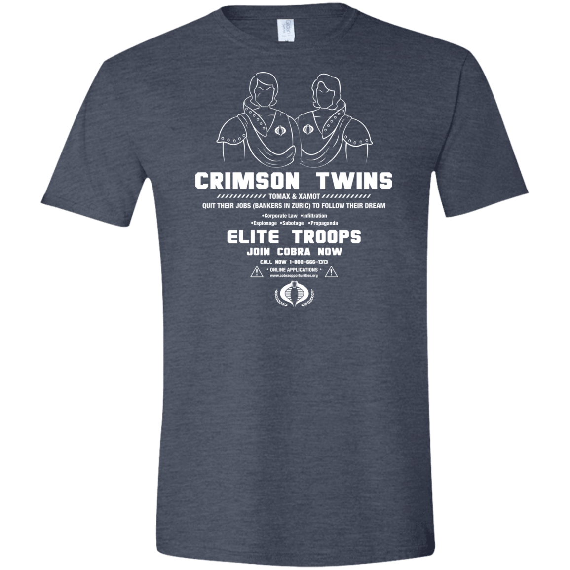 T-Shirts Heather Navy / S Career Opportunities Men's Semi-Fitted Softstyle