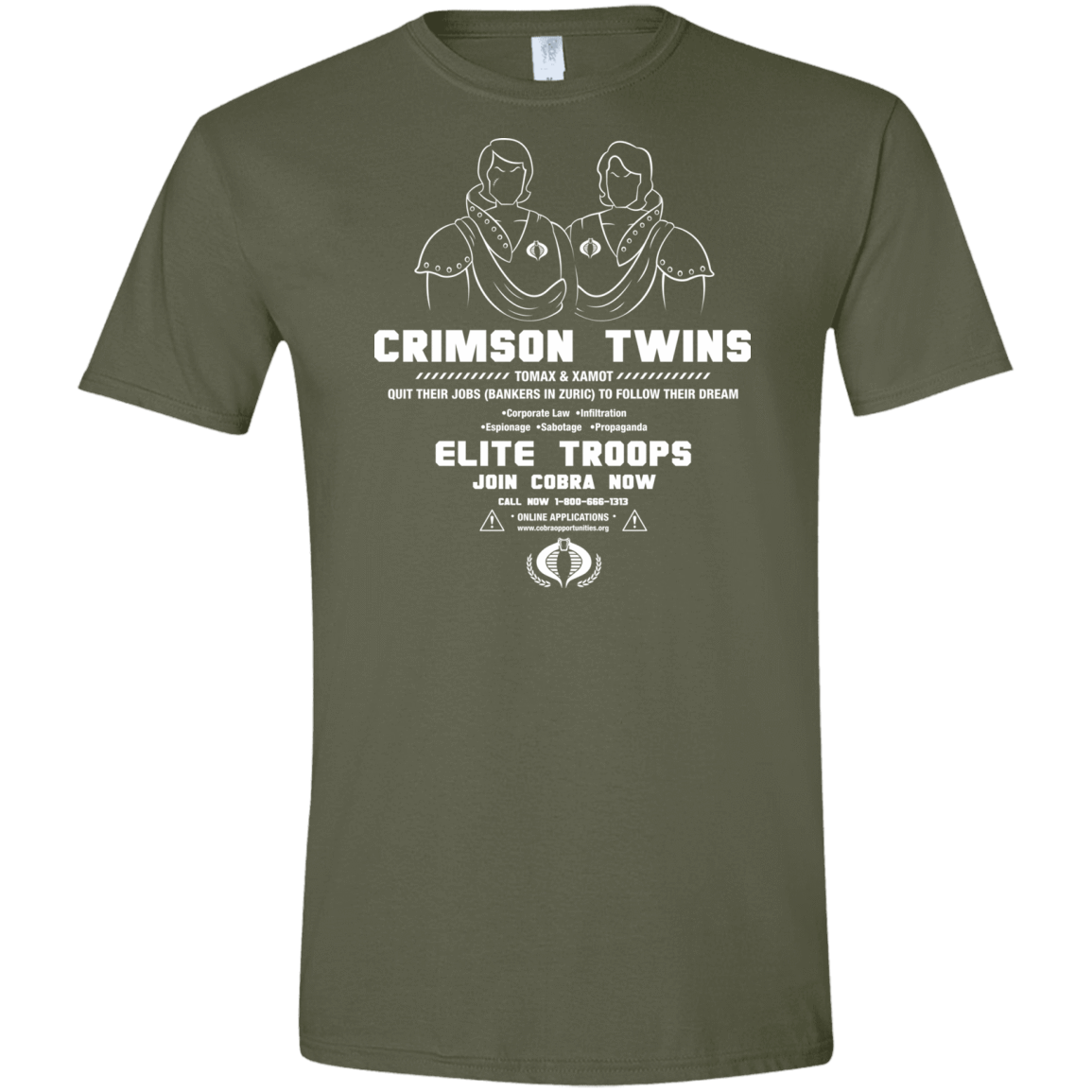 T-Shirts Military Green / S Career Opportunities Men's Semi-Fitted Softstyle