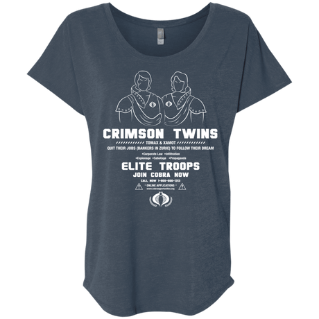 T-Shirts Indigo / X-Small Career Opportunities Triblend Dolman Sleeve