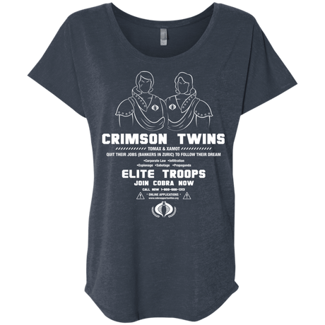 T-Shirts Vintage Navy / X-Small Career Opportunities Triblend Dolman Sleeve