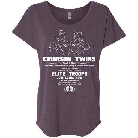 T-Shirts Vintage Purple / X-Small Career Opportunities Triblend Dolman Sleeve