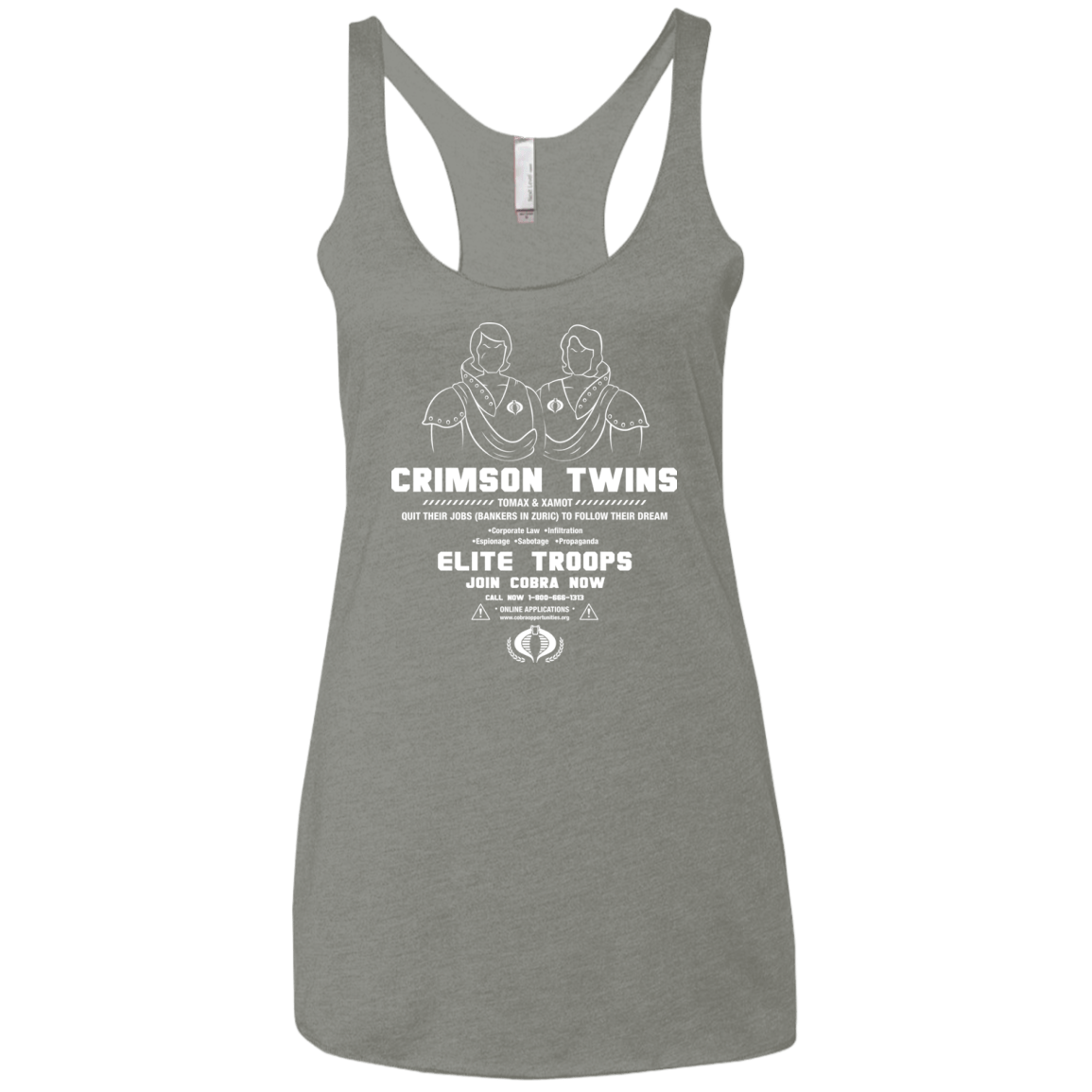 T-Shirts Venetian Grey / X-Small Career Opportunities Women's Triblend Racerback Tank