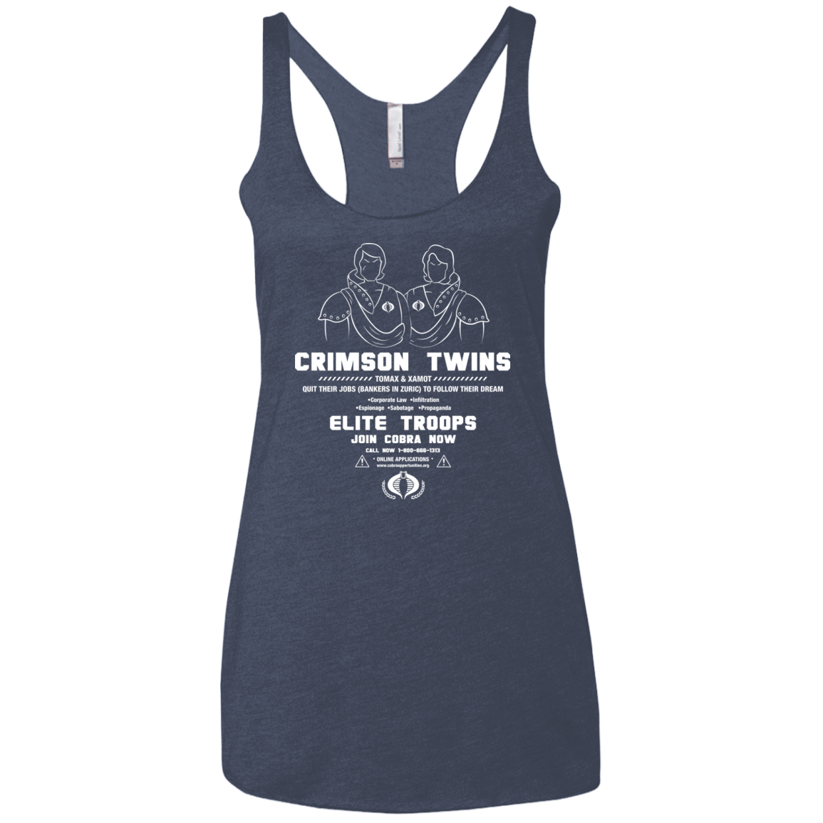 T-Shirts Vintage Navy / X-Small Career Opportunities Women's Triblend Racerback Tank
