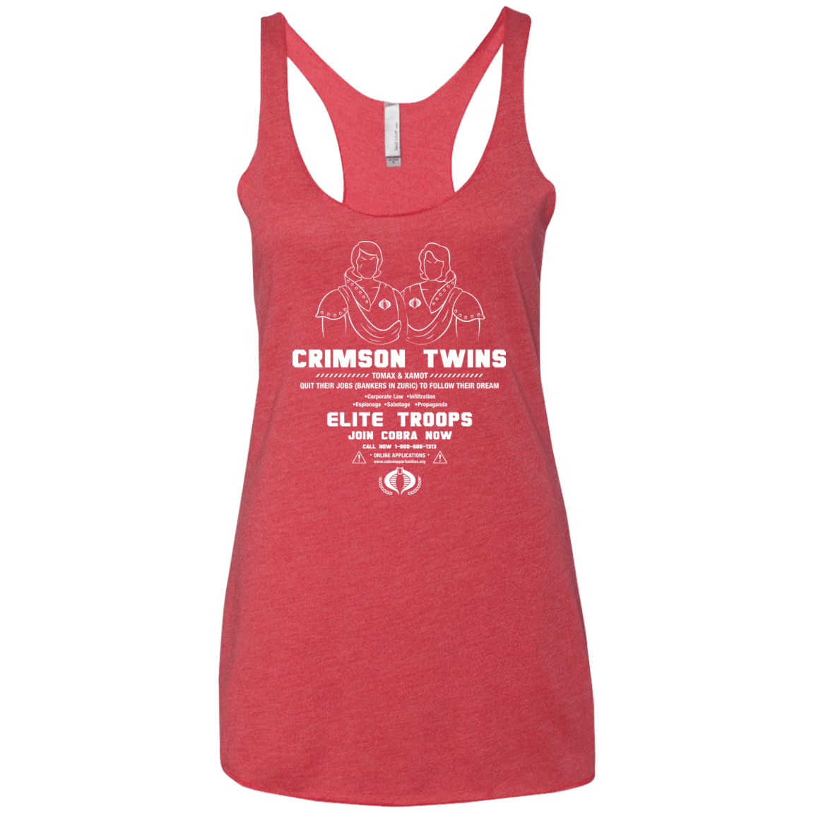 T-Shirts Vintage Red / X-Small Career Opportunities Women's Triblend Racerback Tank