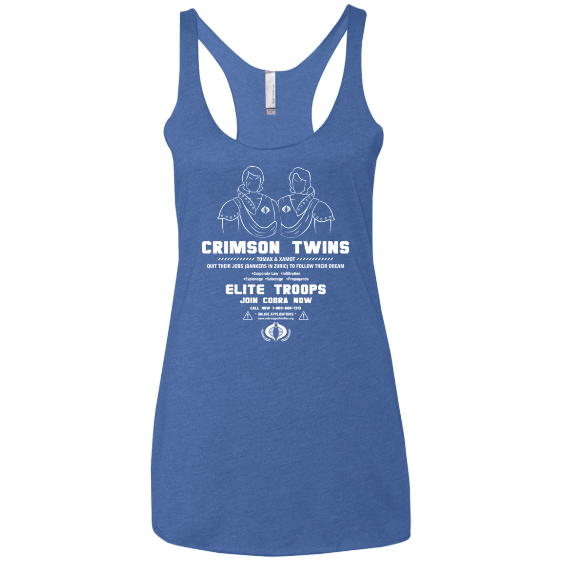 T-Shirts Vintage Royal / X-Small Career Opportunities Women's Triblend Racerback Tank