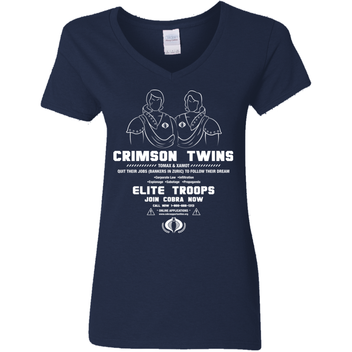 T-Shirts Navy / S Career Opportunities Women's V-Neck T-Shirt