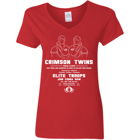 T-Shirts Red / S Career Opportunities Women's V-Neck T-Shirt