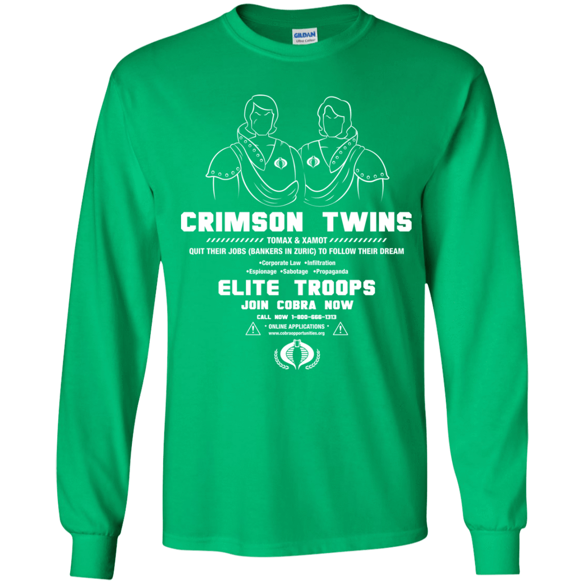 T-Shirts Irish Green / YS Career Opportunities Youth Long Sleeve T-Shirt