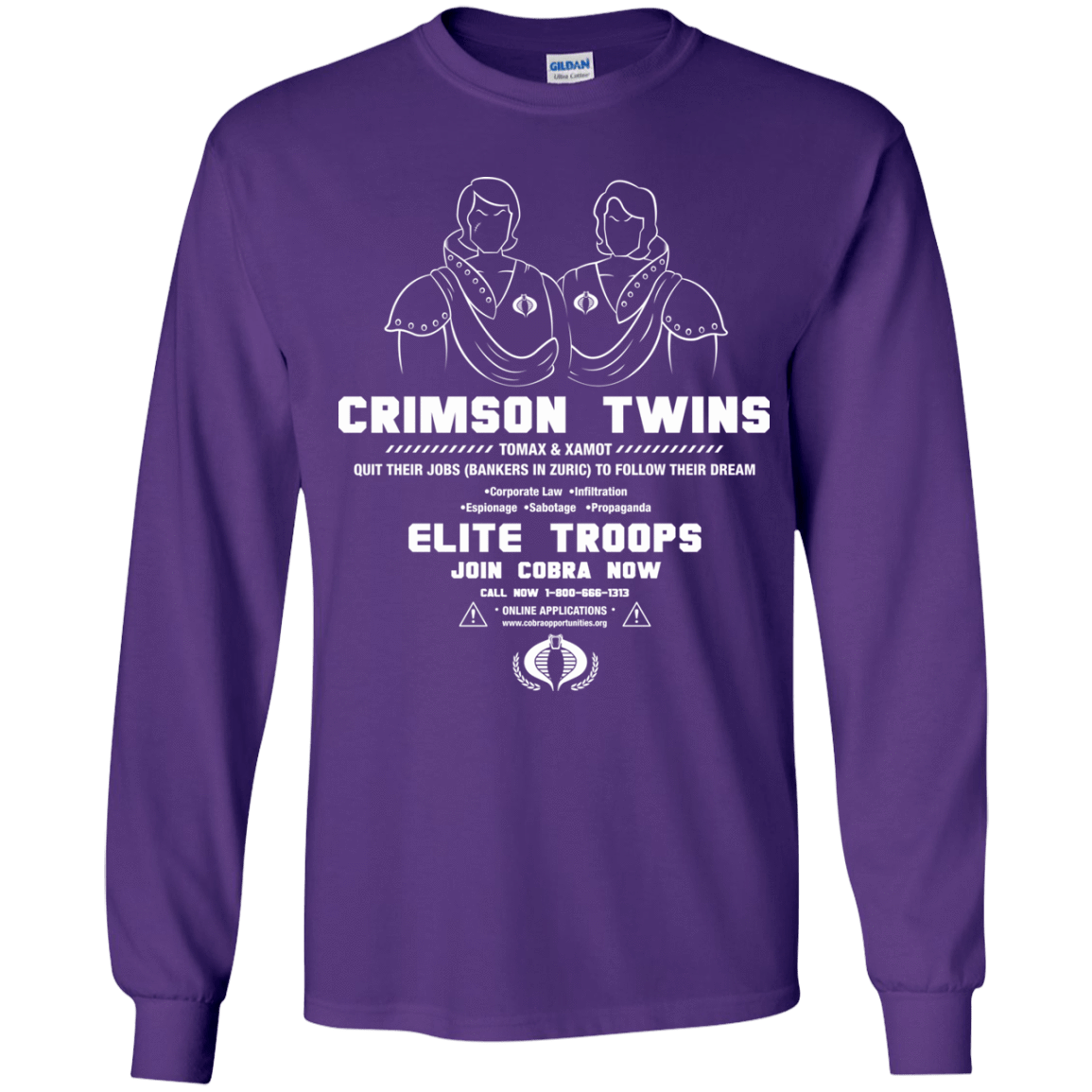 T-Shirts Purple / YS Career Opportunities Youth Long Sleeve T-Shirt