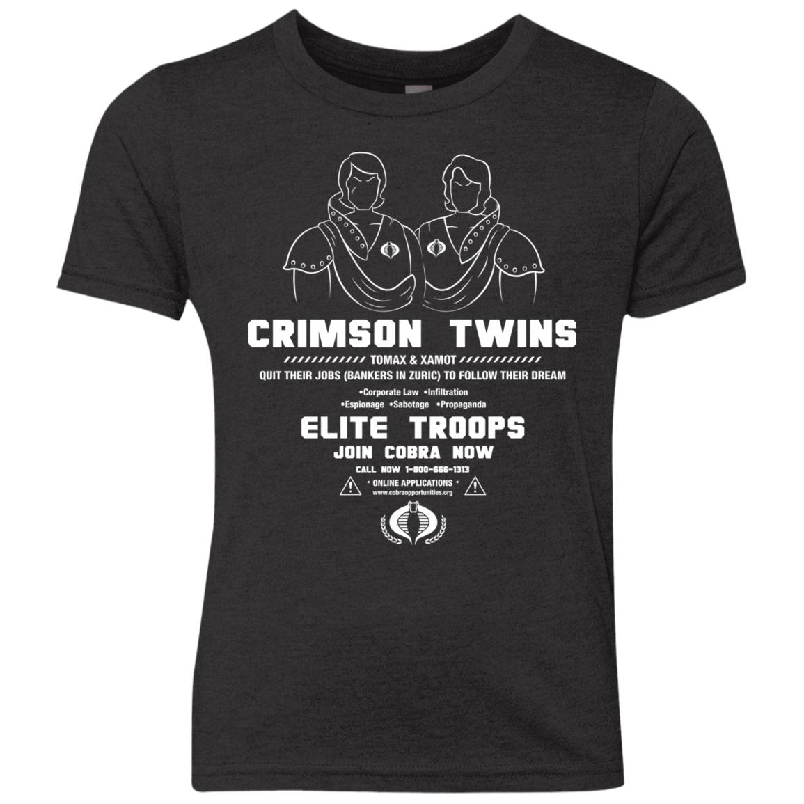 T-Shirts Vintage Black / YXS Career Opportunities Youth Triblend T-Shirt