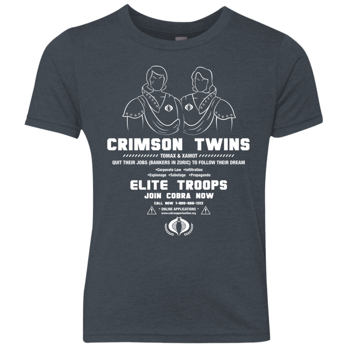 T-Shirts Vintage Navy / YXS Career Opportunities Youth Triblend T-Shirt