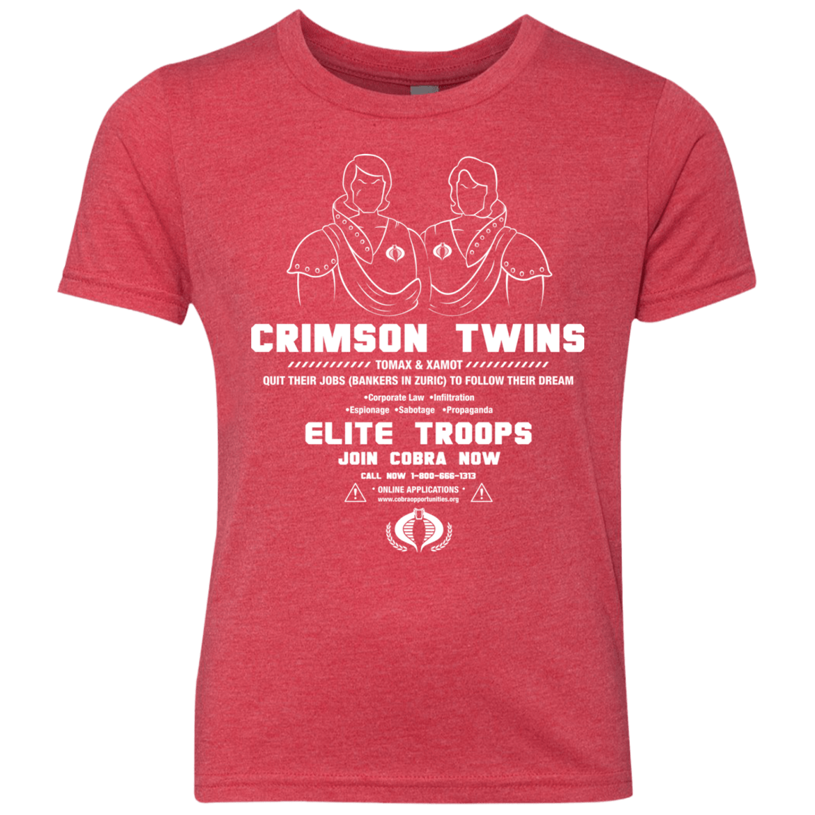 T-Shirts Vintage Red / YXS Career Opportunities Youth Triblend T-Shirt