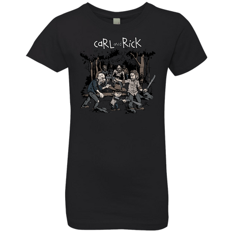 T-Shirts Black / YXS Carl & Rick Girls Premium T-Shirt