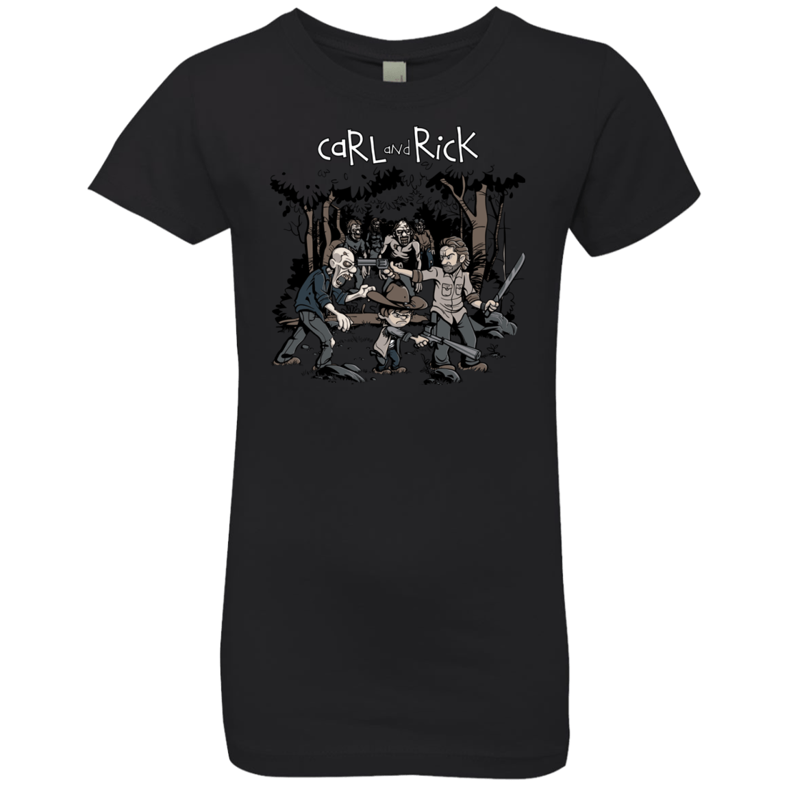T-Shirts Black / YXS Carl & Rick Girls Premium T-Shirt
