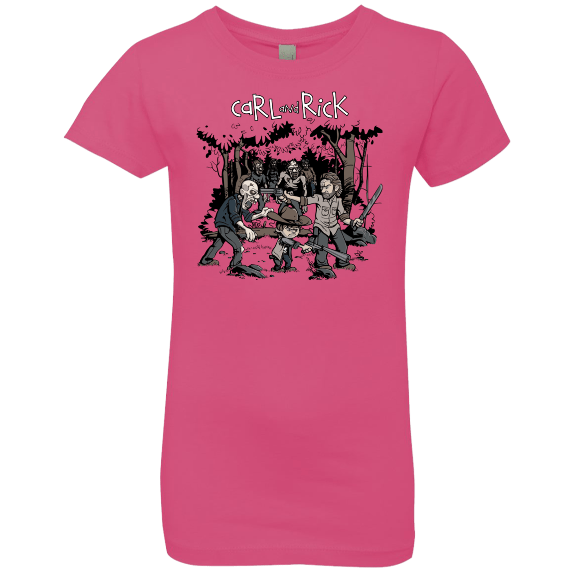 T-Shirts Hot Pink / YXS Carl & Rick Girls Premium T-Shirt
