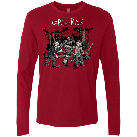 T-Shirts Cardinal / Small Carl & Rick Men's Premium Long Sleeve