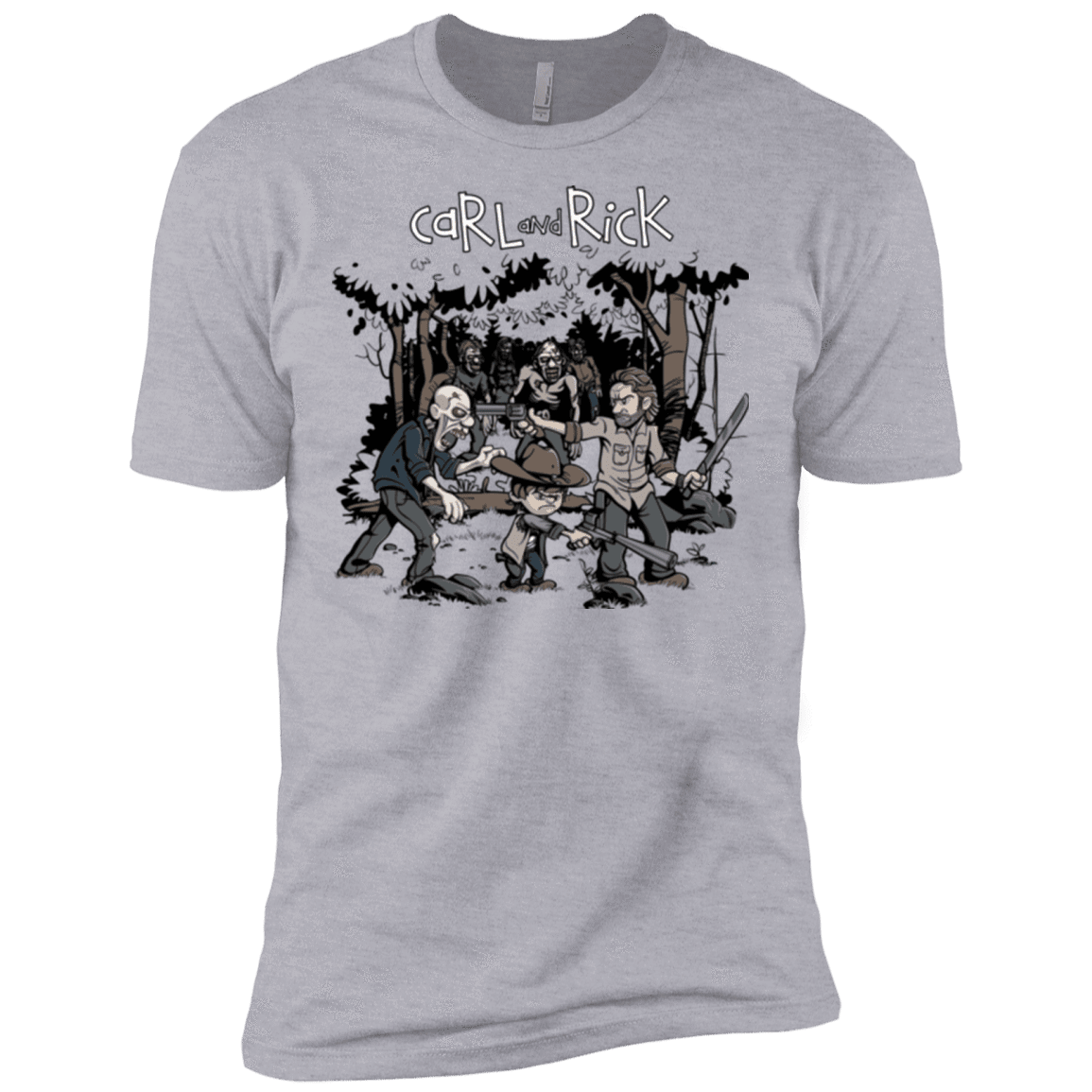 T-Shirts Heather Grey / X-Small Carl & Rick Men's Premium T-Shirt