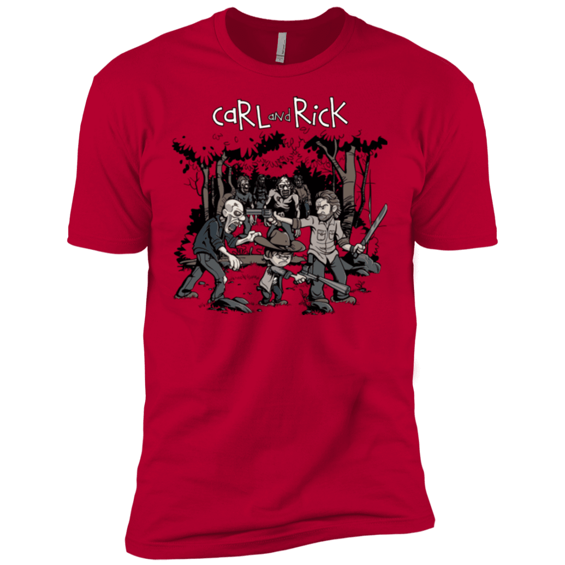 T-Shirts Red / X-Small Carl & Rick Men's Premium T-Shirt