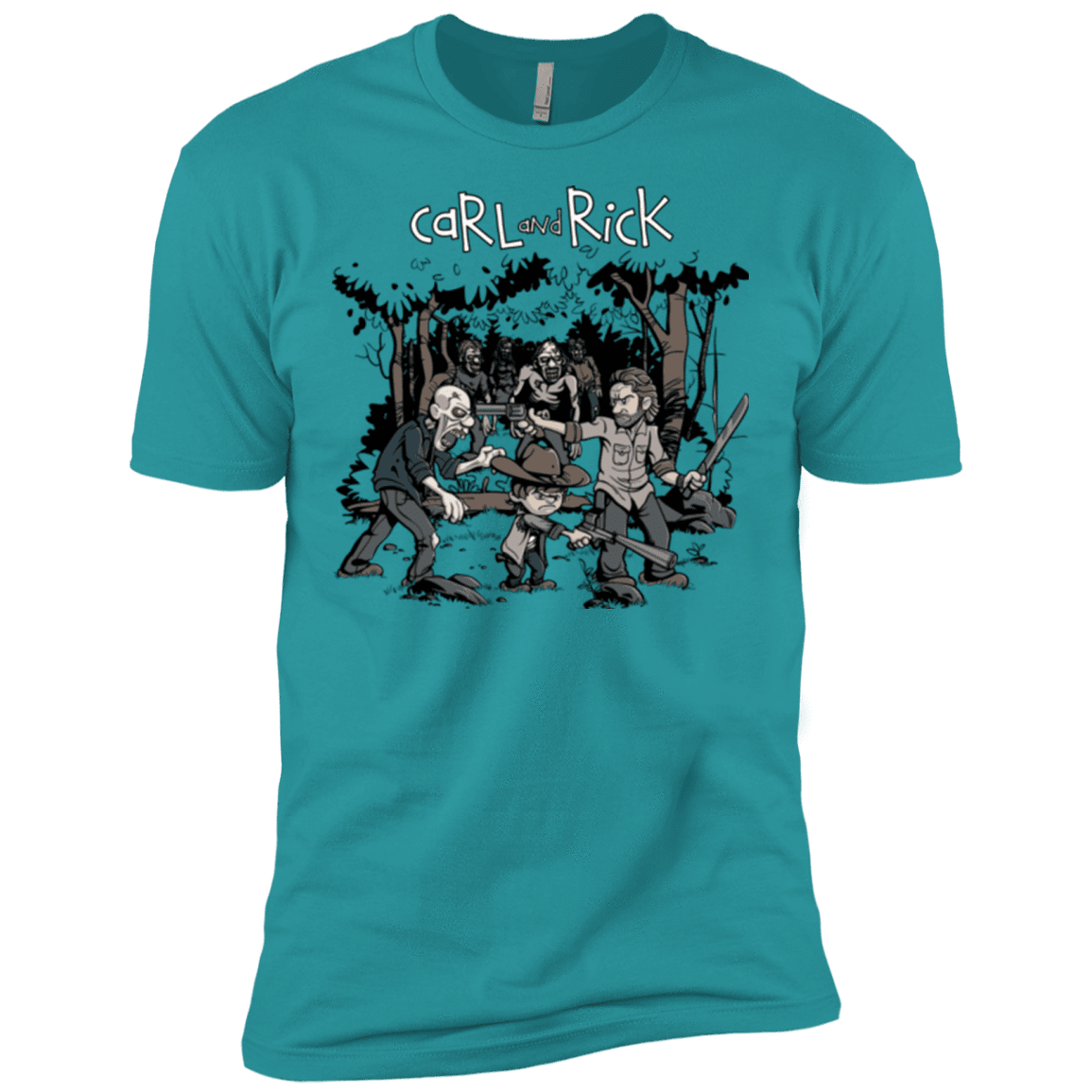 T-Shirts Tahiti Blue / X-Small Carl & Rick Men's Premium T-Shirt
