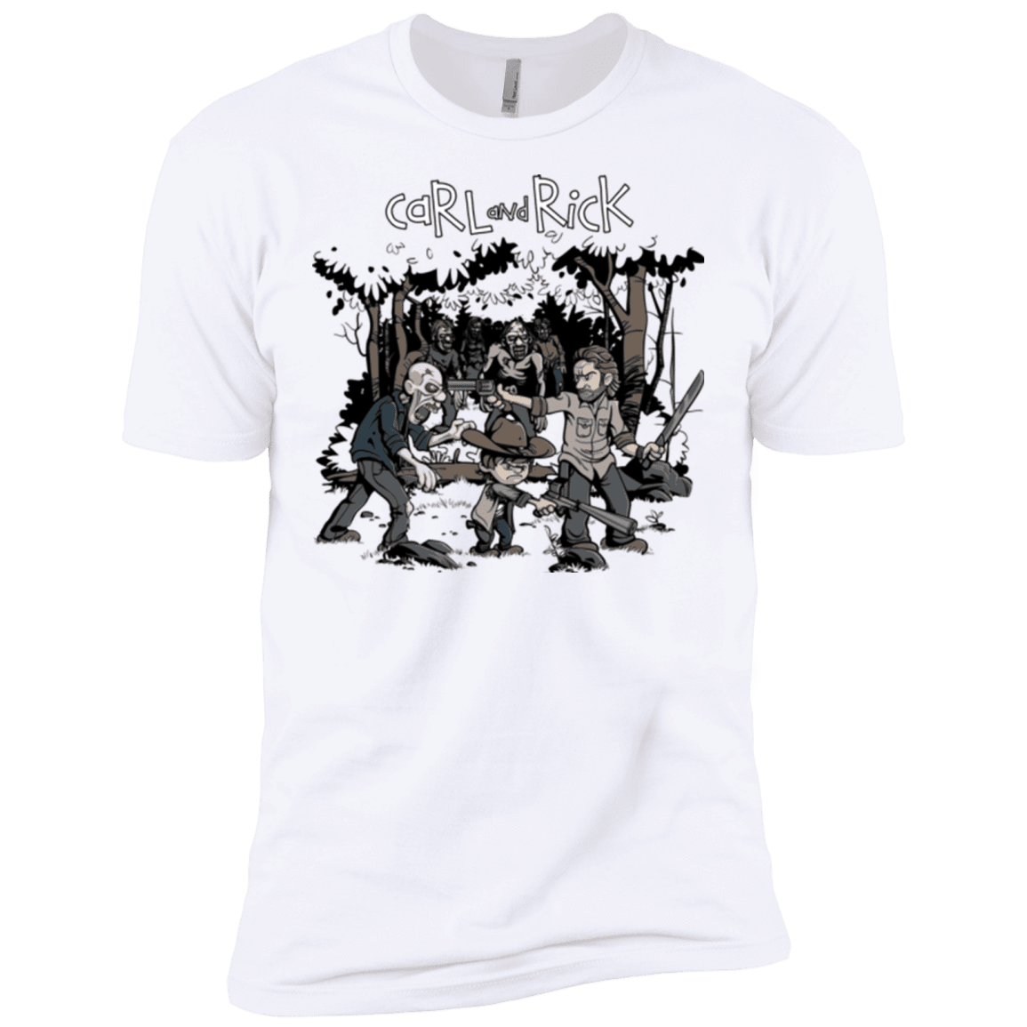 T-Shirts White / X-Small Carl & Rick Men's Premium T-Shirt