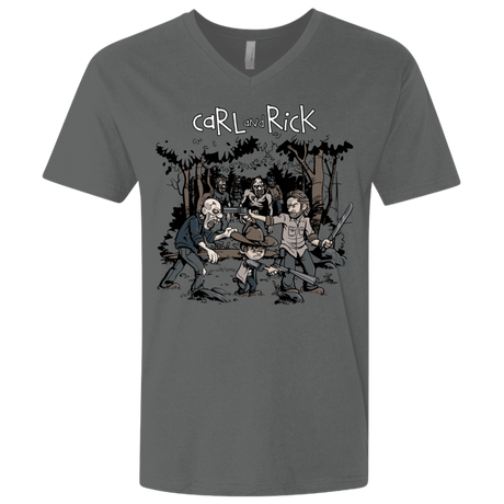 T-Shirts Heavy Metal / X-Small Carl & Rick Men's Premium V-Neck