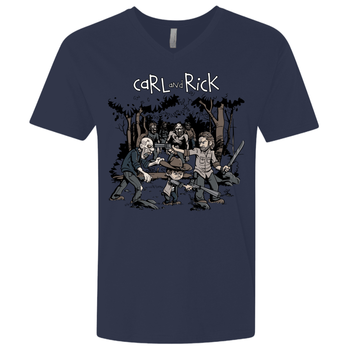 T-Shirts Midnight Navy / X-Small Carl & Rick Men's Premium V-Neck